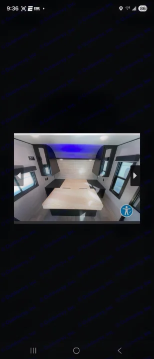 RV rental: Modern interior featuring a dining area with a light wood table, black benches, and blue ambient ceiling lights.. Jayco Jay Flight SLX 2022