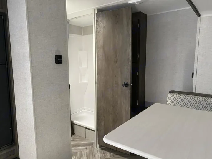 Full shower with hot water!. Forest River Evo 2021