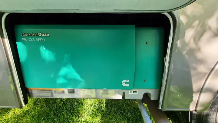 Smooth, quiet running Onan generator. RV and generator equipped with 50 amp electrical capacity. . Forest River Coachmen Mirada 2013