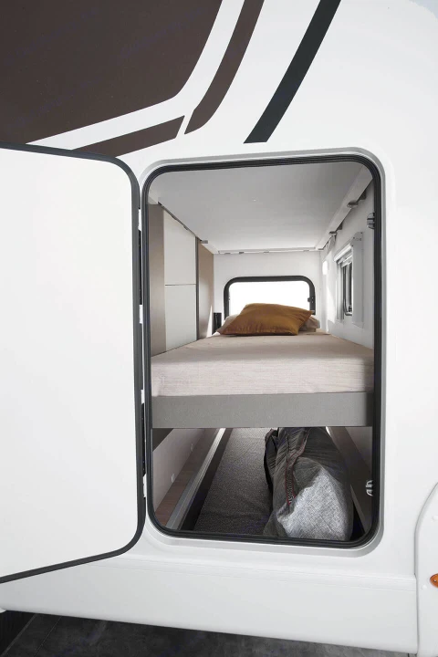 Two bunk beds on the back perfect for children.. Etrusco A6600BB 2021