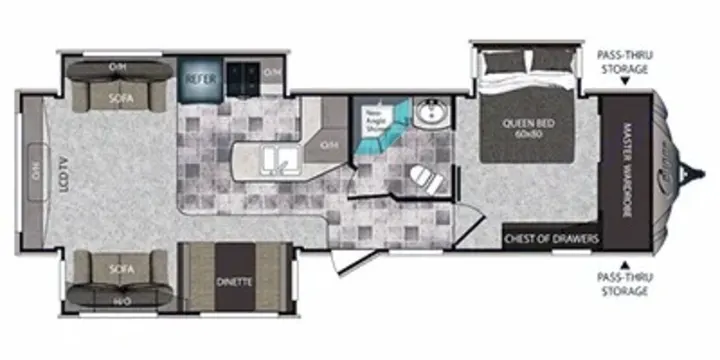 Great floorplan!!. Keystone RV Cougar High Country 2014