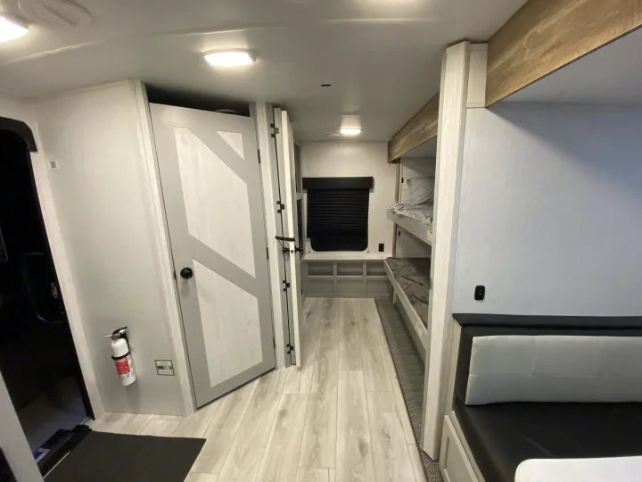Double Bunk beds! 
200lb max each bed but comfortable is an understatement!. Heartland RVs North Trail 2023