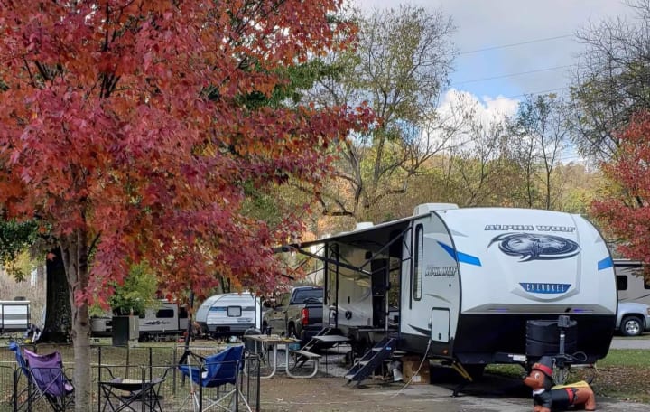 6 folding camping chairs are provided to take in the great outdoors. Outdoor fence for dogs also available for an additional fee.. Forest River Cherokee Alpha Wolf 2021