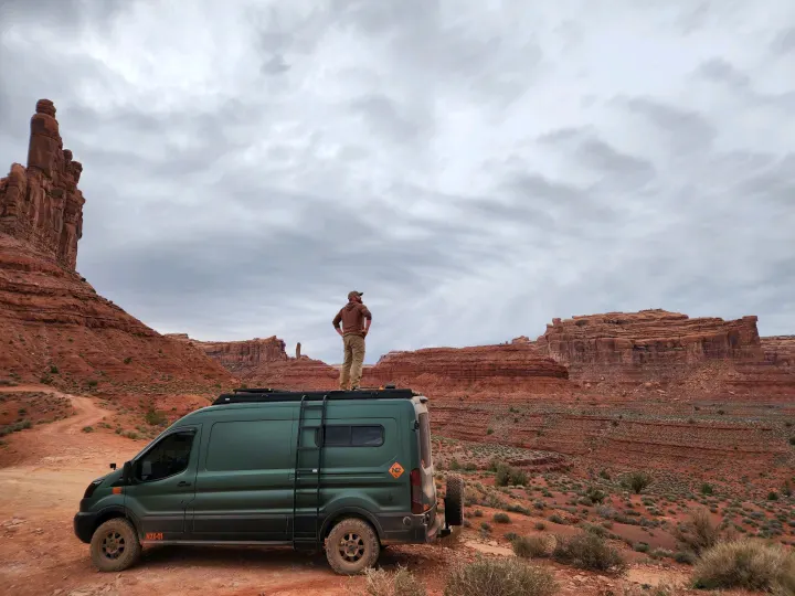 Rooftop Deck. Ford Transit Camper Van 2019