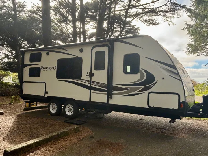 Front door. Keystone RV Passport Ultra Lite 2019
