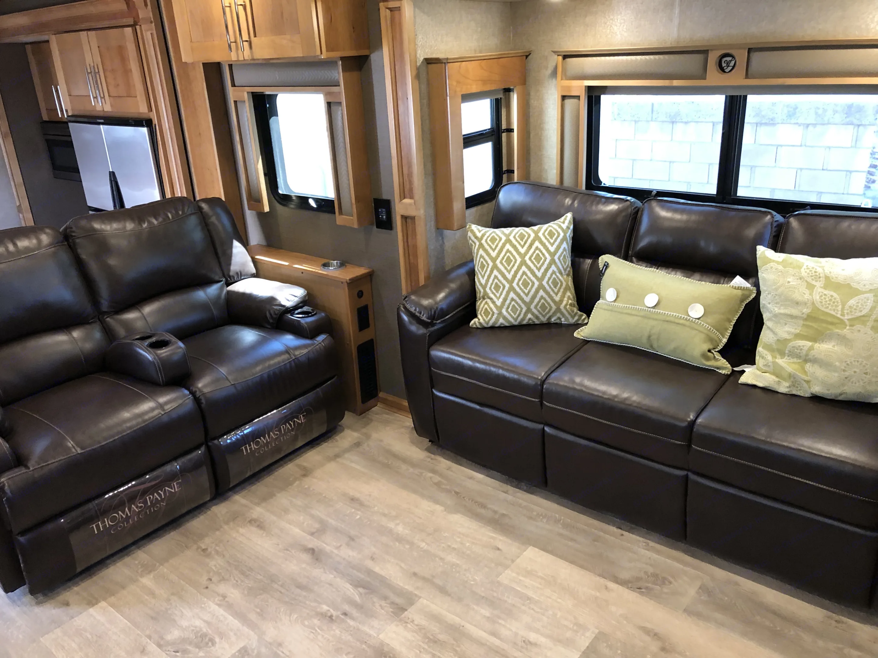 Comfortable leather sofas that convert into additional sleeping for 4 . Vanleigh Vilano 2018