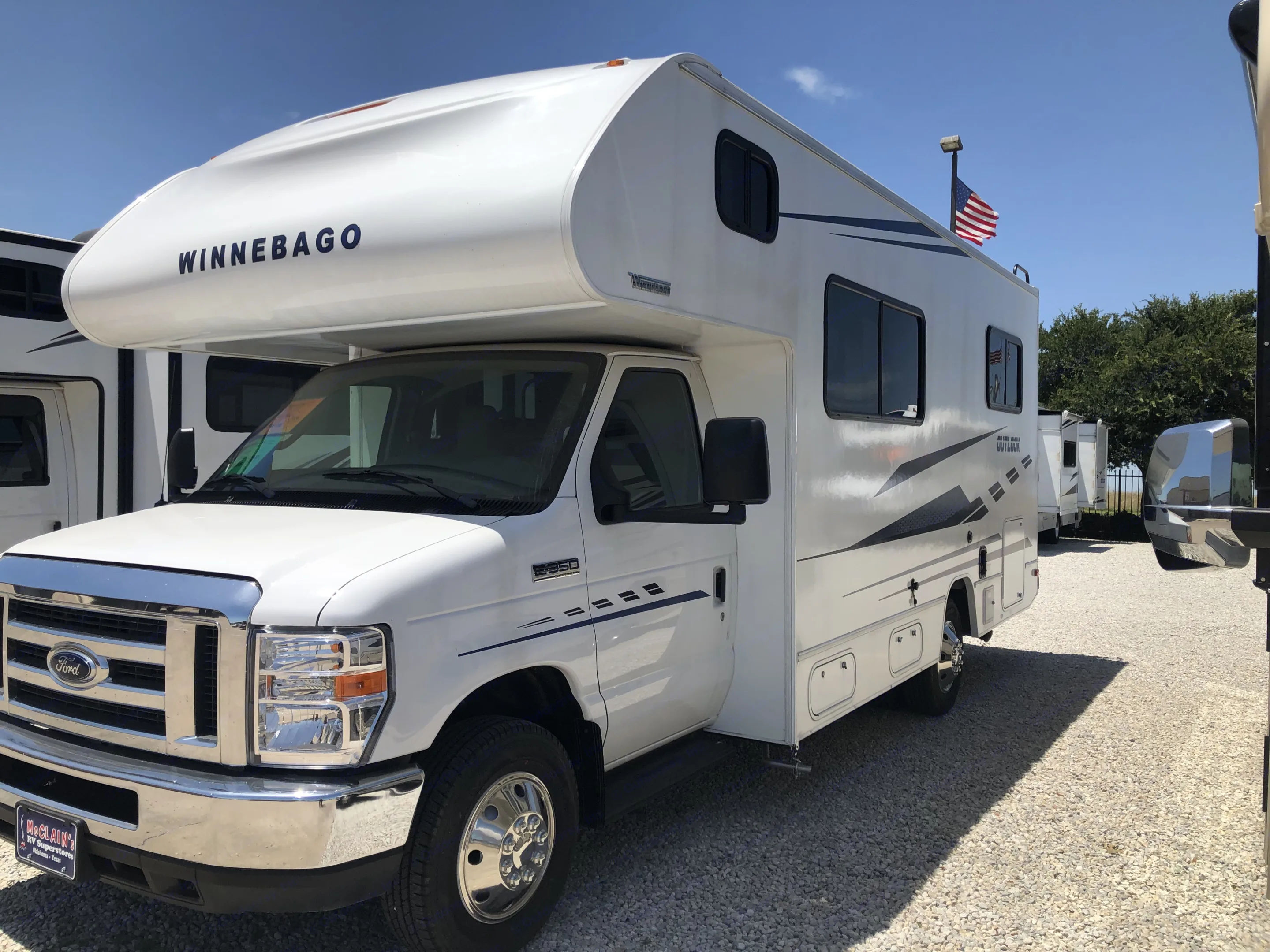 24ft Regular Gas V10 Ford E350 Engine 30AMP. Winnebago Outlook 2019