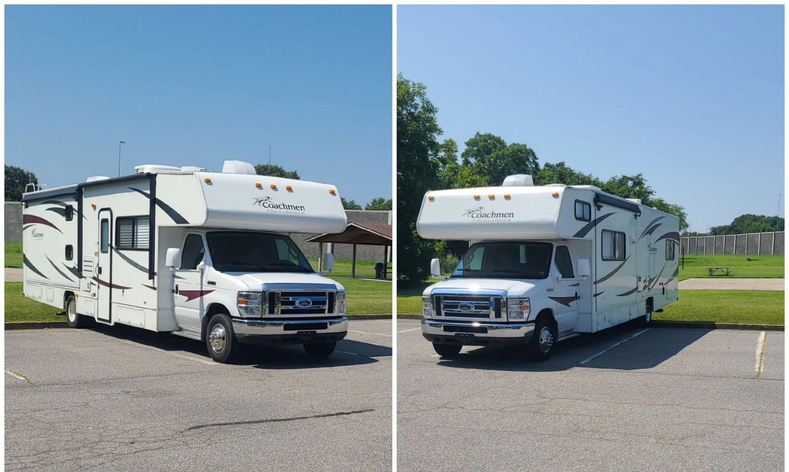 Just two great pictures of Bettie, side-by-side. Forest River Coachmen Freelander 2011