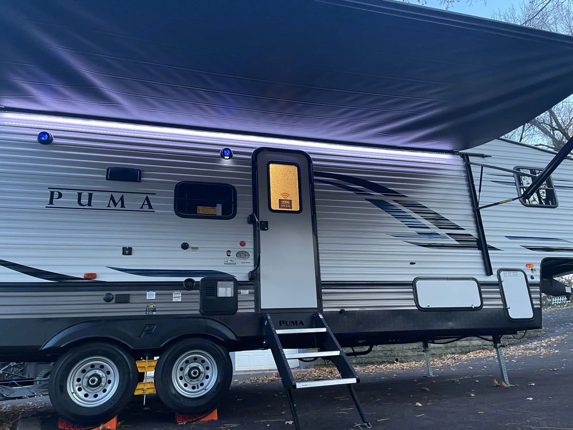 This PUMA travel trailer features an extended awning with. Palomino Puma 2022