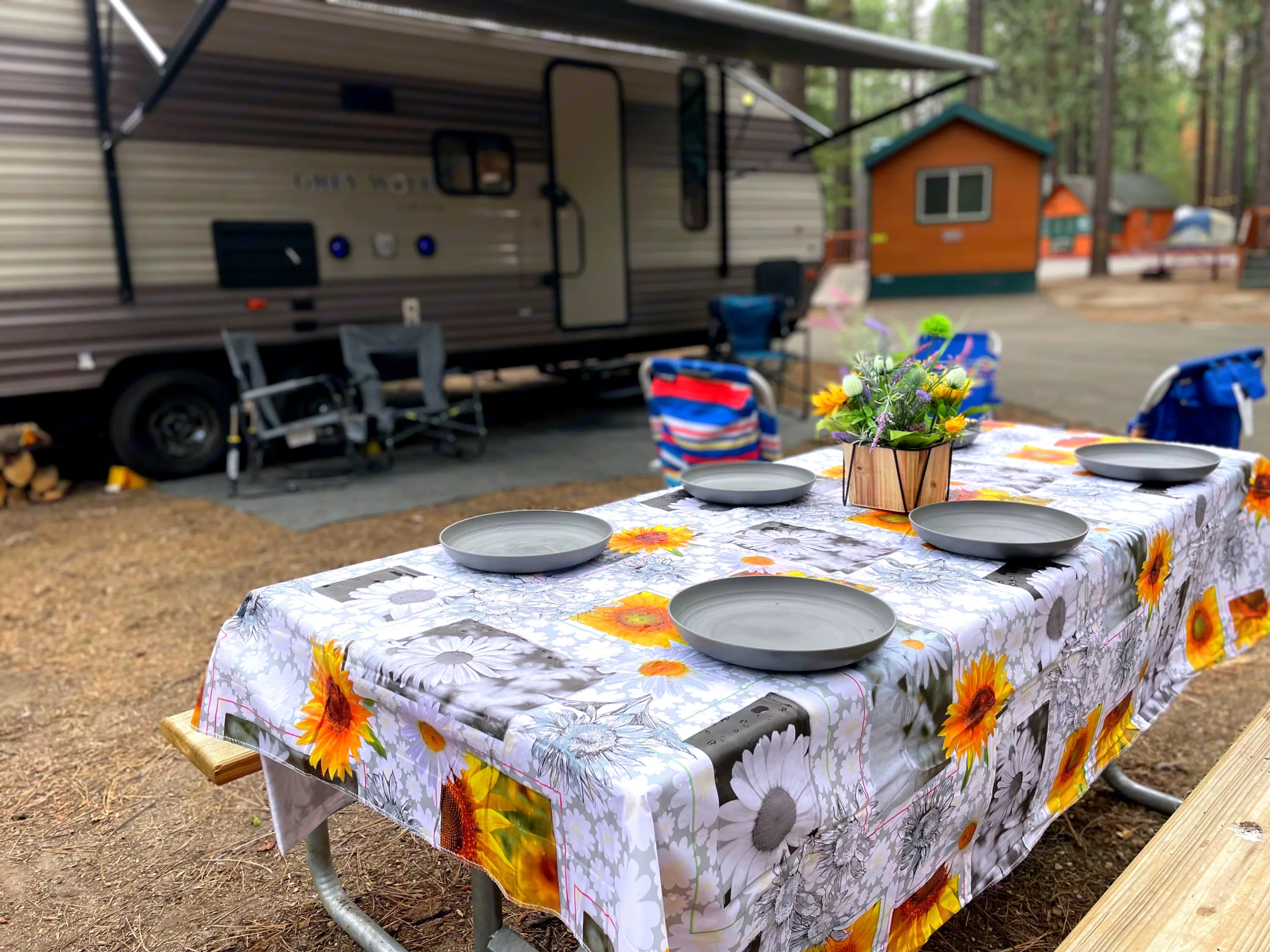 Picnic Table not included, but generally at most campgrounds. . Forest River Cherokee Grey Wolf 2017