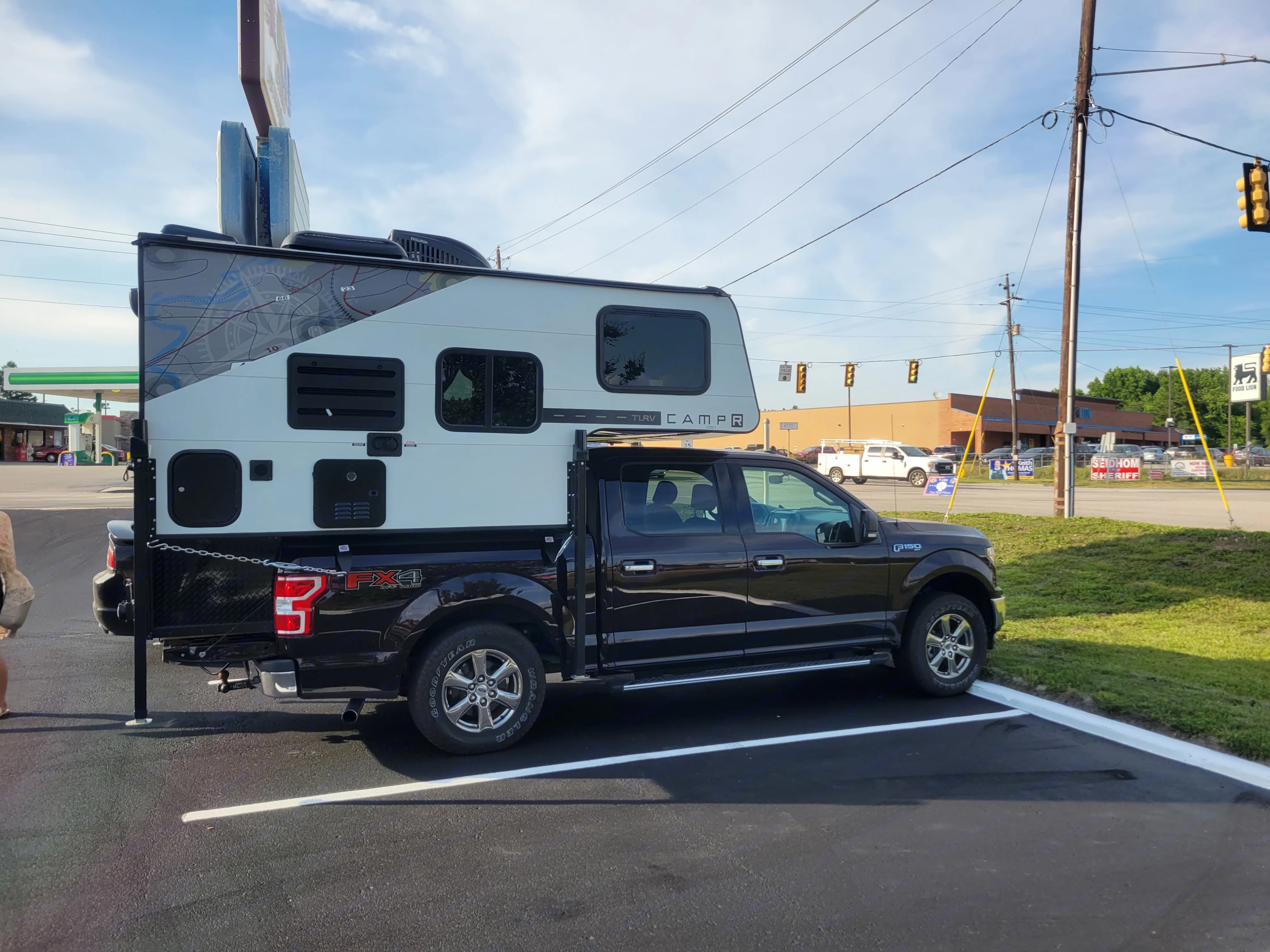 On a F150. Travel Lite 770sl 2022