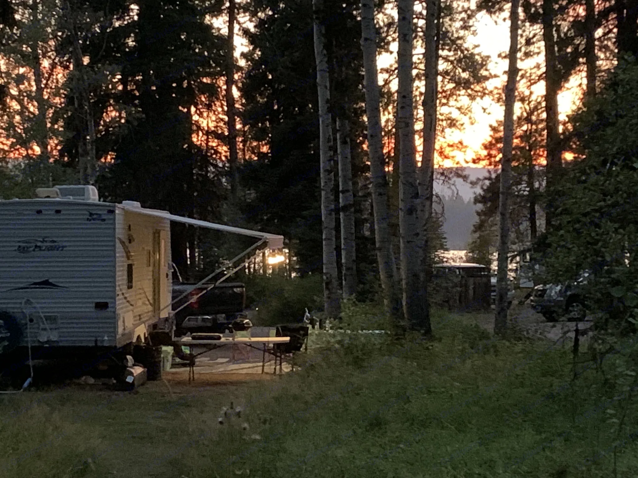 Your perfectly peaceful getaway. This campsite is at Seeley Lake MT. Tamaracks Resort. We highly recommend it.. Jayco Jay Flight 2007