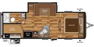 floorplan. Keystone RV Hideout 2016