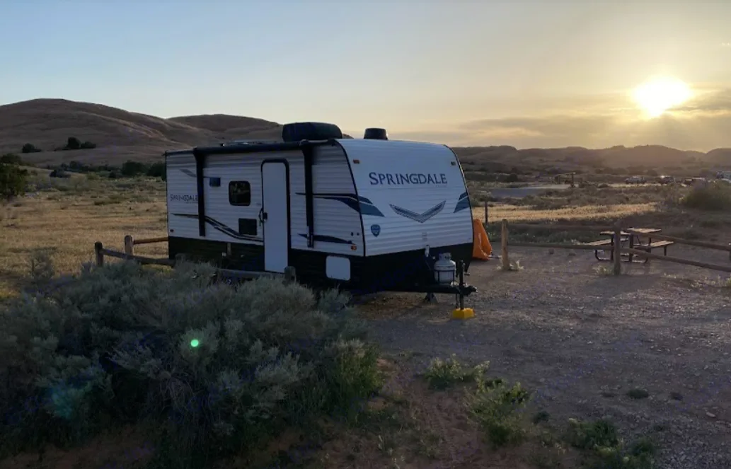 2022 Keystone Springdale with an outstanding Moab view. Keystone Springdale 1800BH 2022