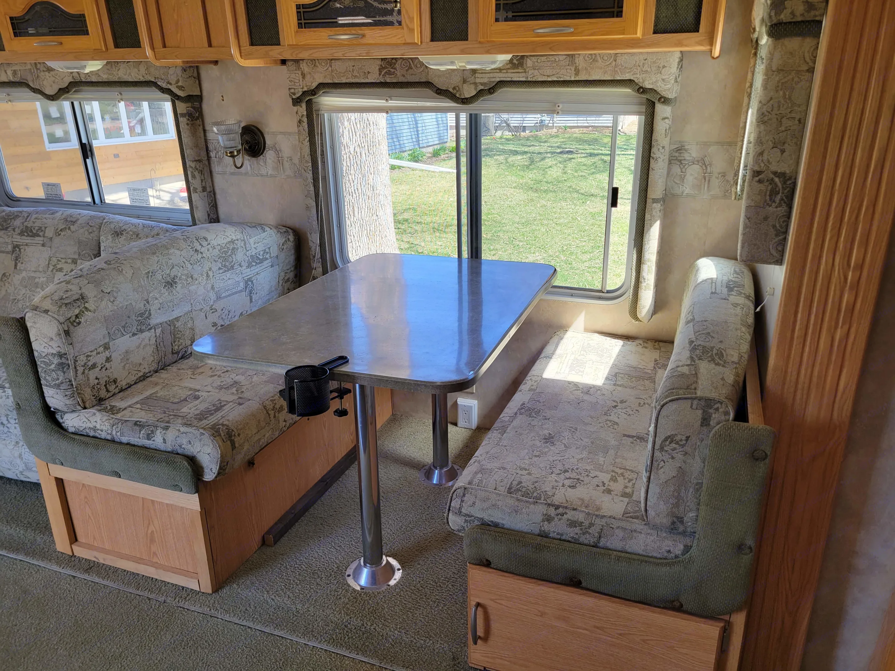 Dining room table folds down into bed.. Prowler Prowler Trailer 2007