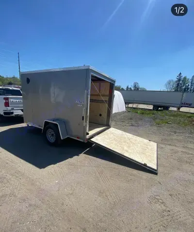This brand new 2023 trailer comes with a pull down ramp door to make loading and unloading a breeze! . Pace enclosed Pace 2023