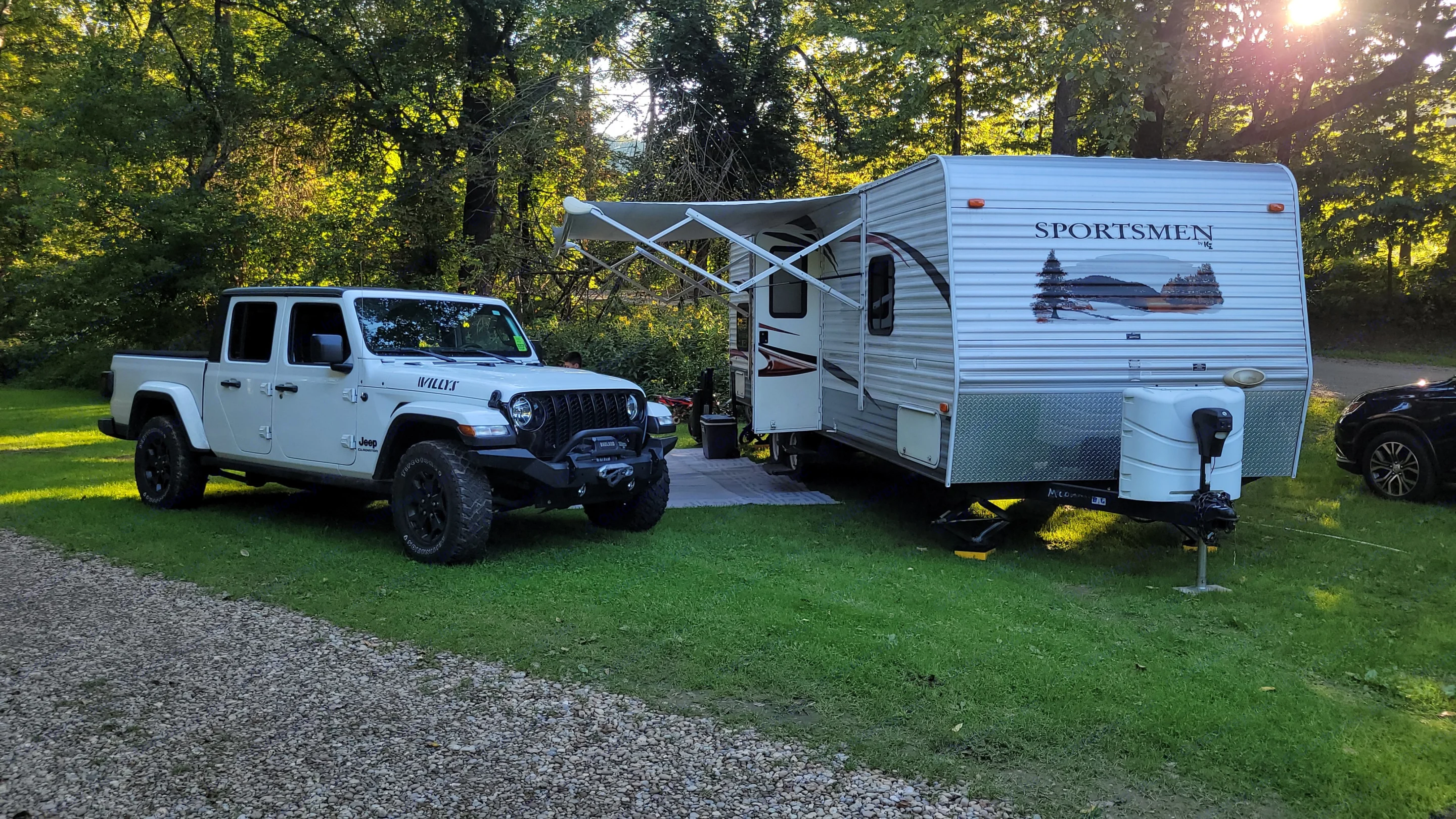 All set up at Mohican Wilderness. We love this place, so much for the kids to do.. Sportsmen Sportsmen 2013