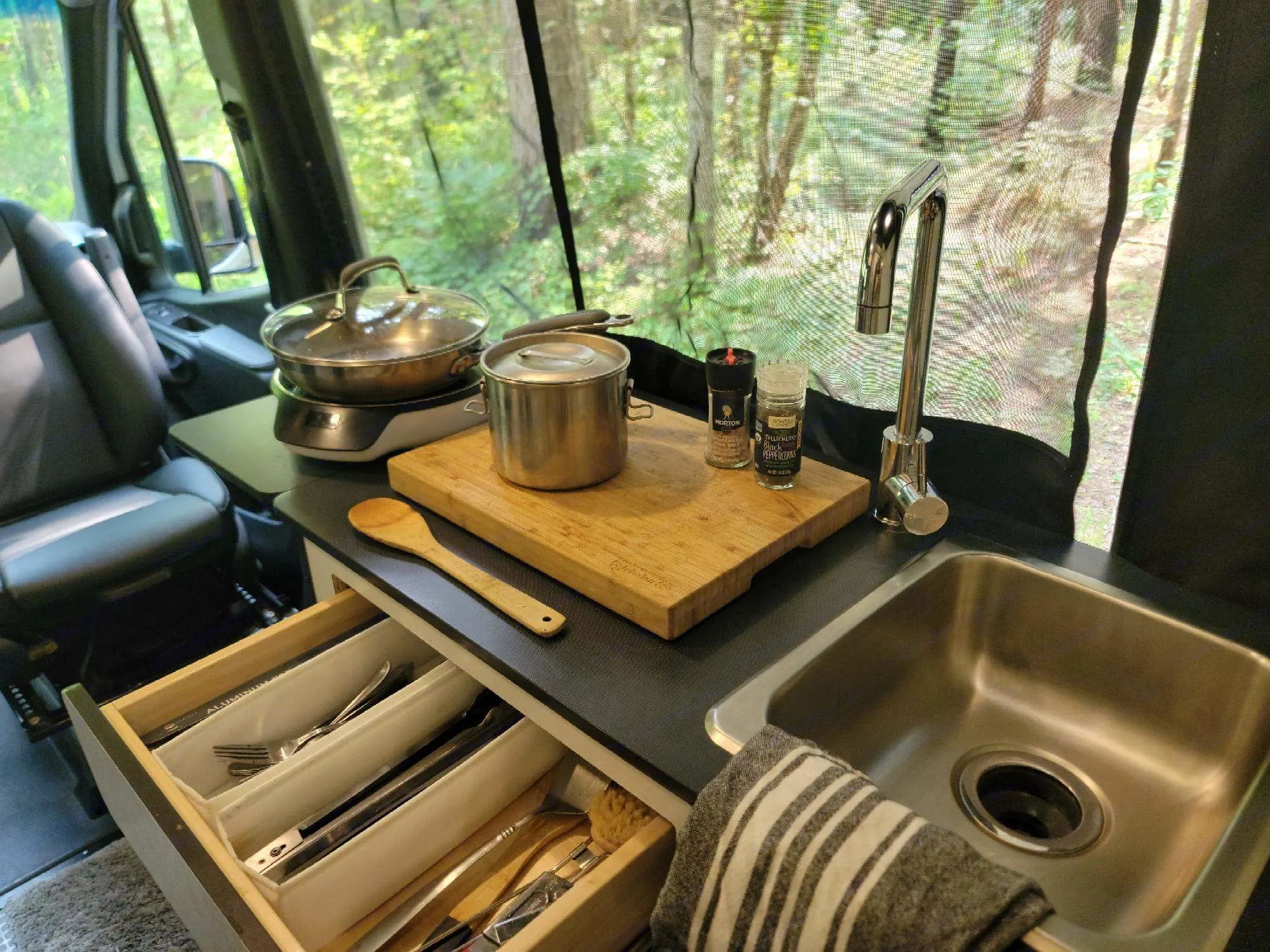 Everything you need to prepare the perfect meal in the great outdoors.. Winnebago Revel 2022