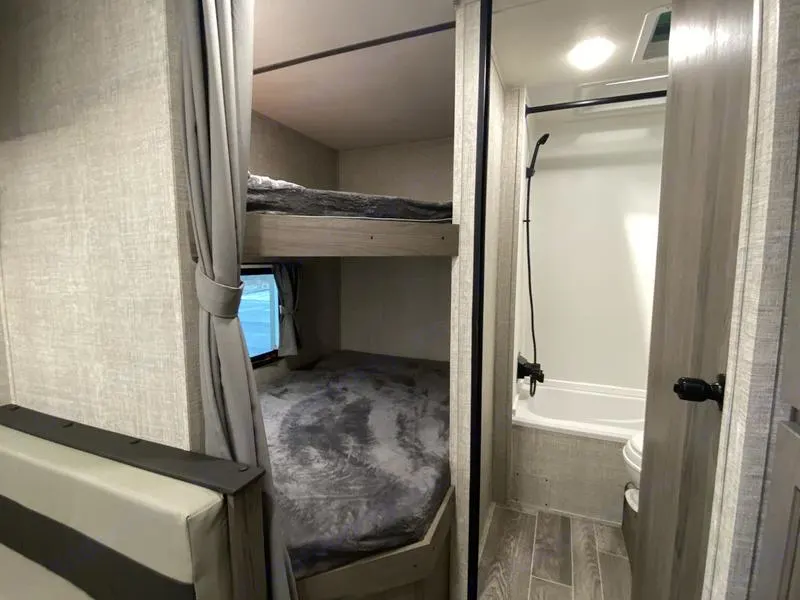 Bunk beds are perfect for the kids! Beds are big enough to fit two people!. Grand River 25BH 2024