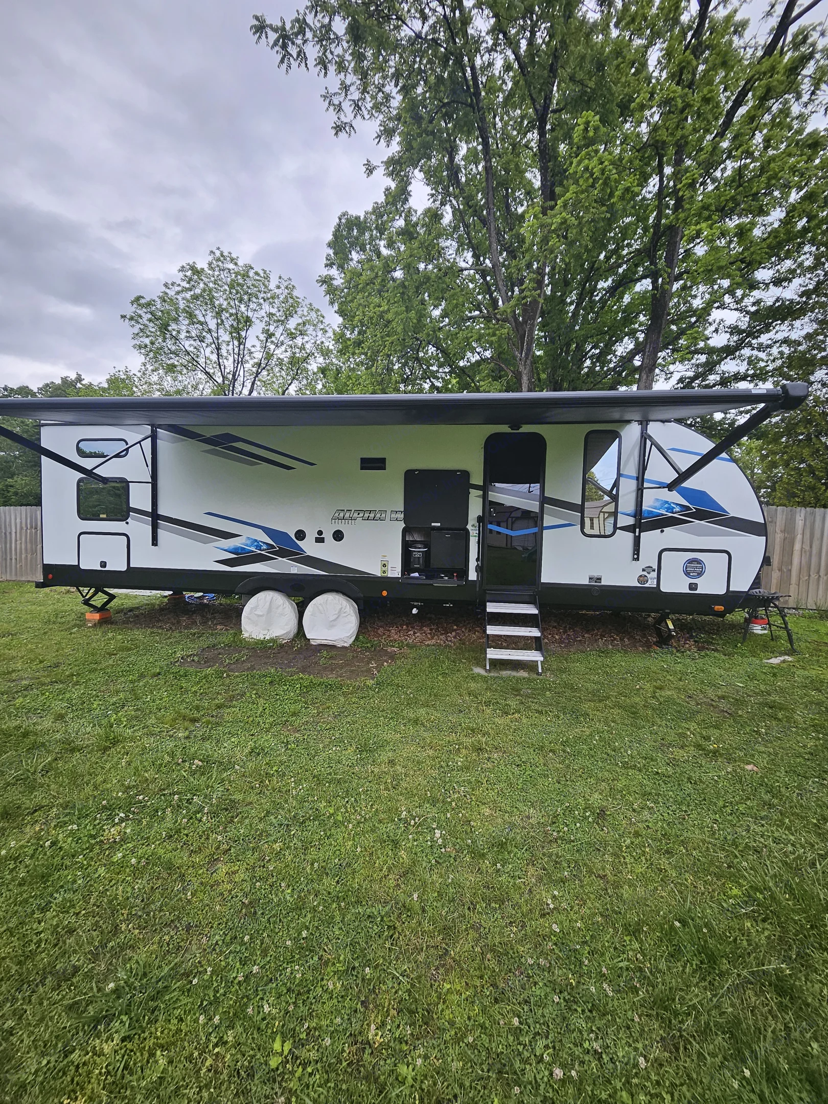 This camper is made for enjoying time outside it features a large 20-foot-long awning, outdoor cook top, refrigerator, and ice maker.. Forest River Other 2024