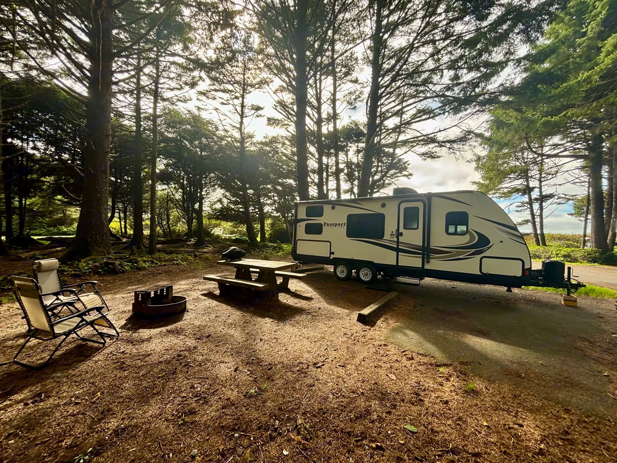 Set up At a camp site. Keystone RV Passport Ultra Lite 2019