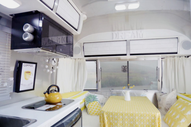 lightweight airstream with the comforts of home