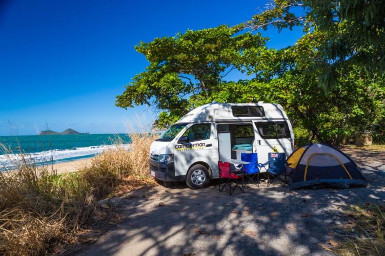campervan hire brisbane | an old but gold, reliable 2008 toyota hightop campervan