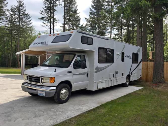rv with picturesque interiors