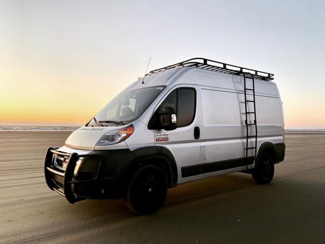 classy campervan with a variety of features