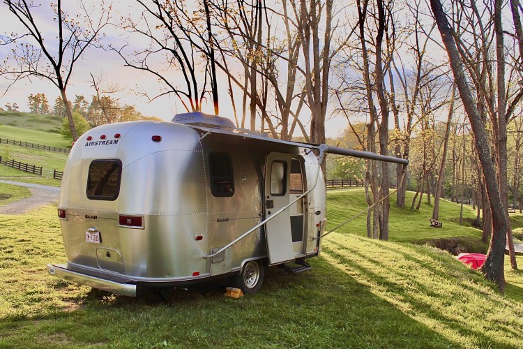 airstream rental asheville nc | cosy well-maintained airstream that can sleep four guests