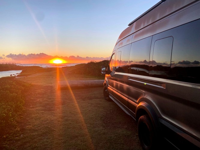 luxurious and stylish glamping van