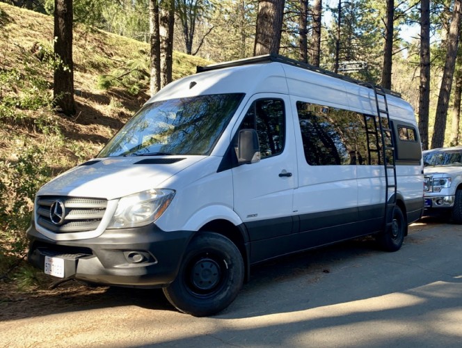 Great Gas Milage, Eugene the Mercedes Sprinter Custom Camper Van