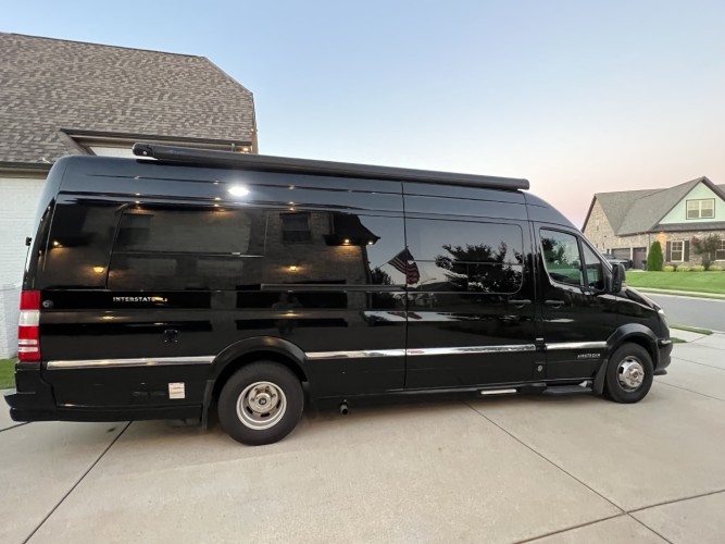 luxury van with the comfort of a hotel stay