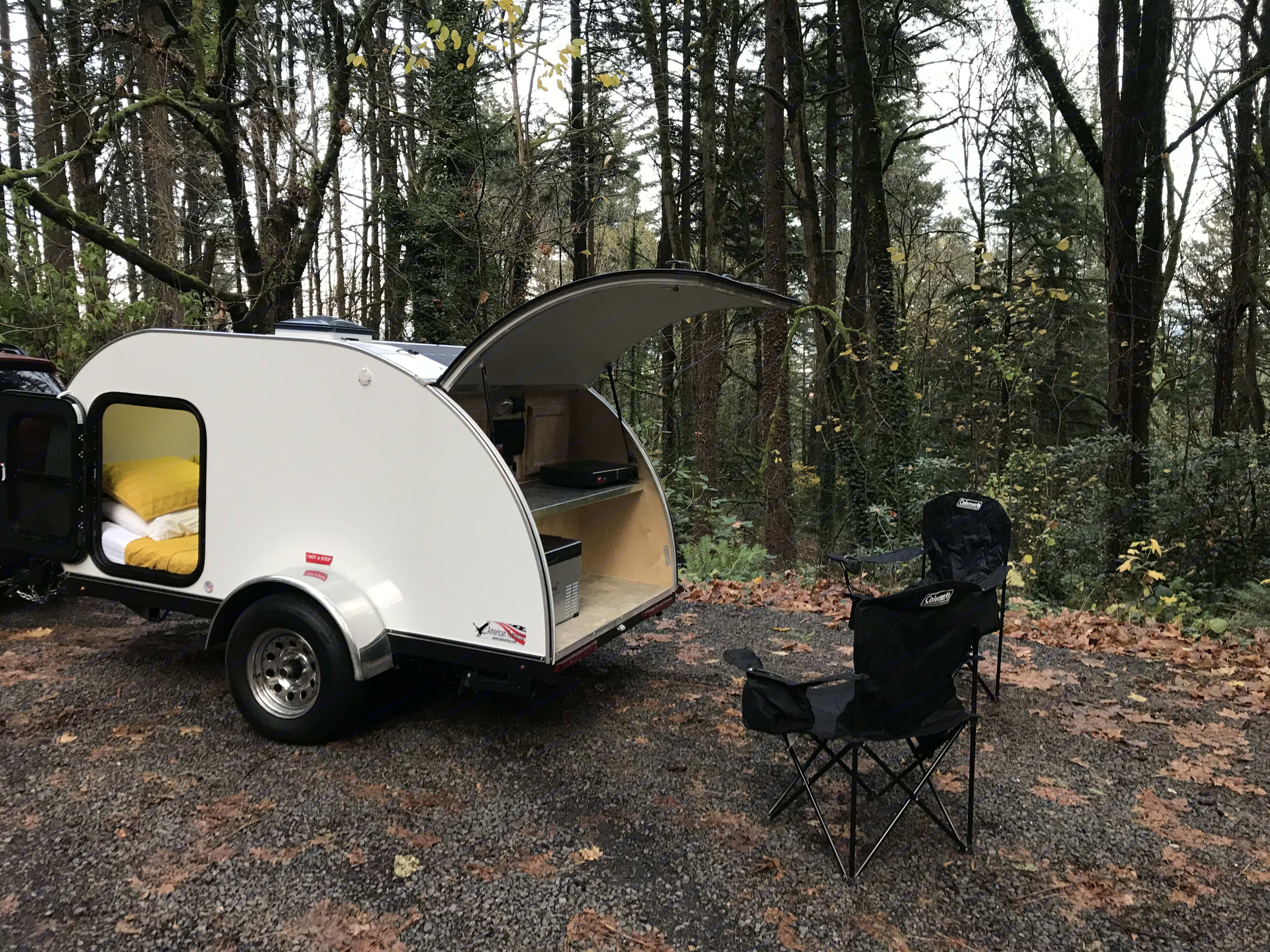 Photos 2019 American Teardrop Merlin Trailer Rental In Portland Or Outdoorsy The cabin height measures 48 inches, the overall width 80 inches, and the cabin. outdoorsy