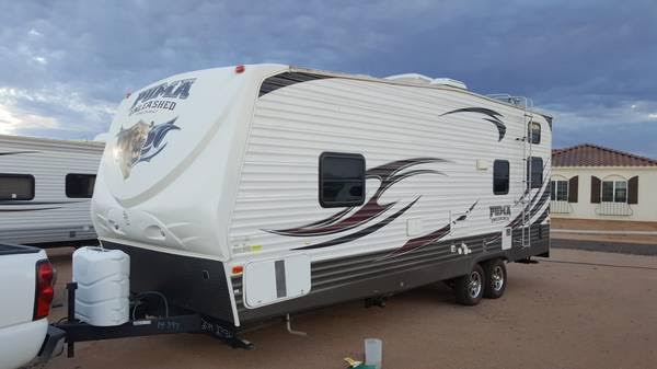 2014 puma unleashed 27SBU Toy hauler Rental in Mesa AZ Outdoorsy