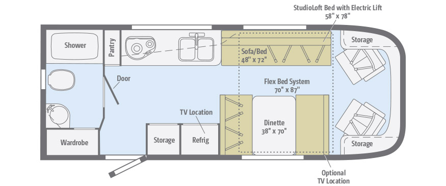 2015 Winnebago Itasca Viva 23b Motor Home Class C Rental In Mills