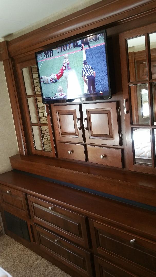 TV in the master. Forest River Georgetown 2014