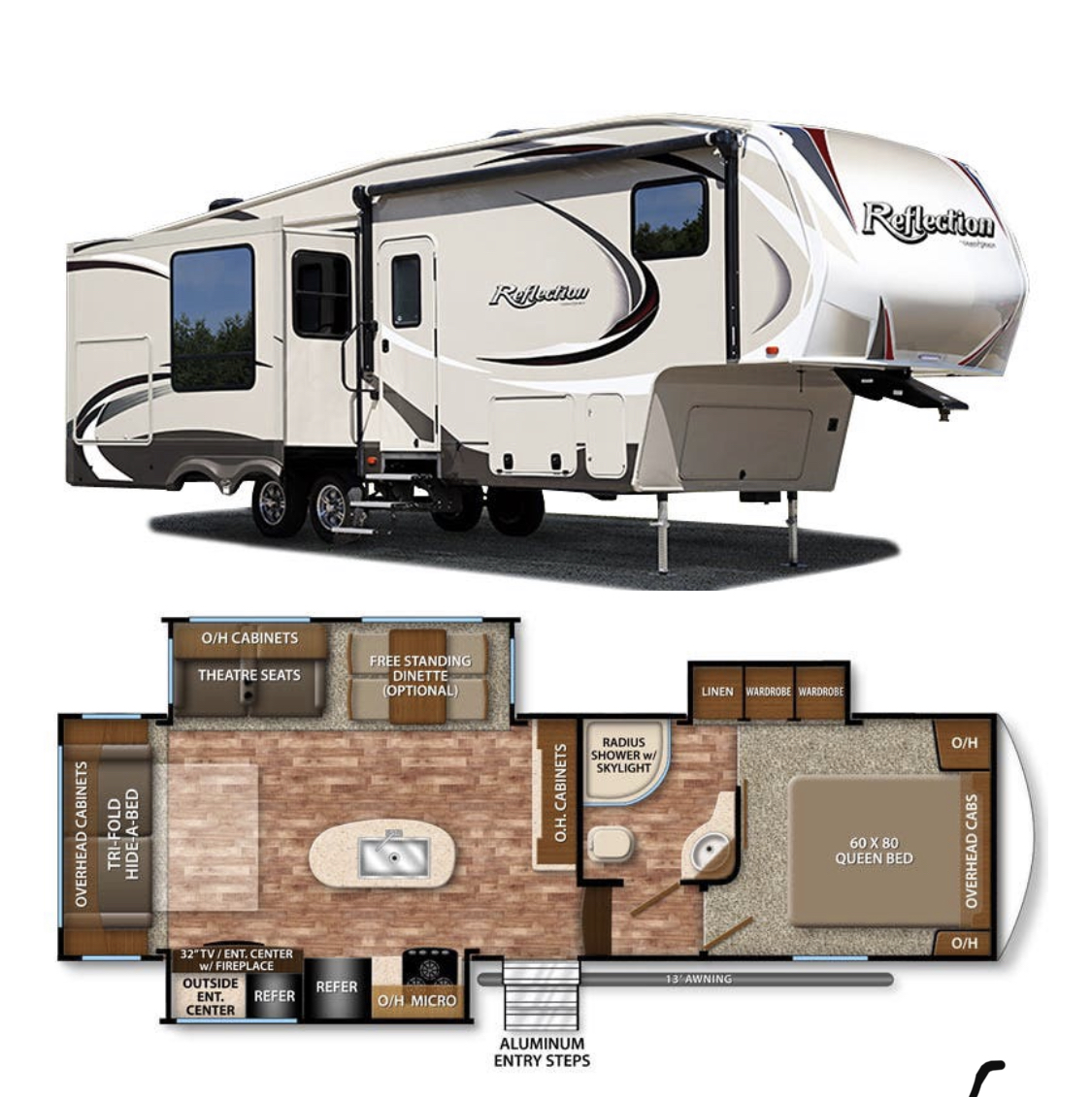 2016 Grand Design Reflection Fifth-wheel Rental in Flower Mound, TX |  Outdoorsy