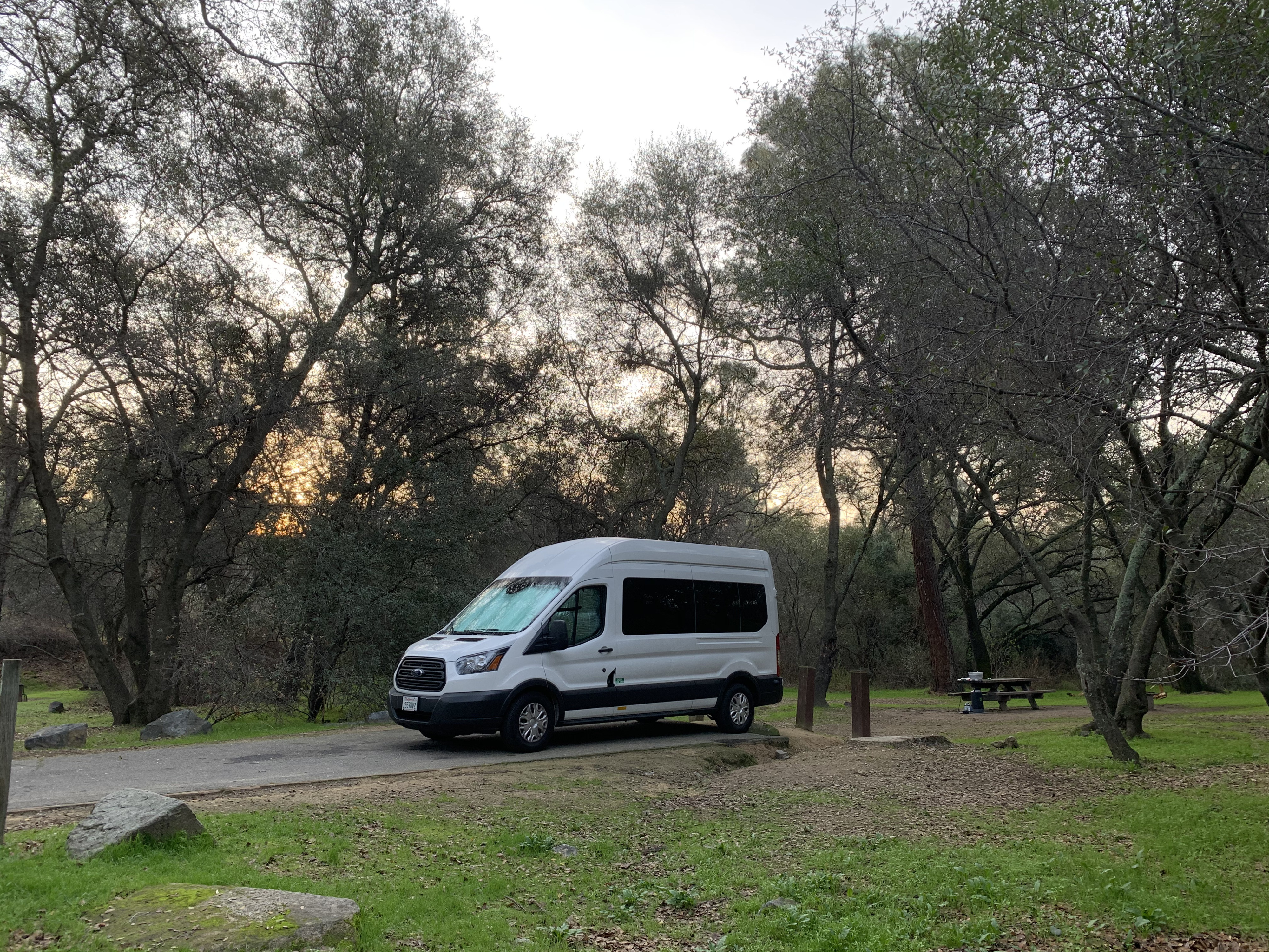 "Very versatile van" -  Rv style rig high roof up to 11 passenger.