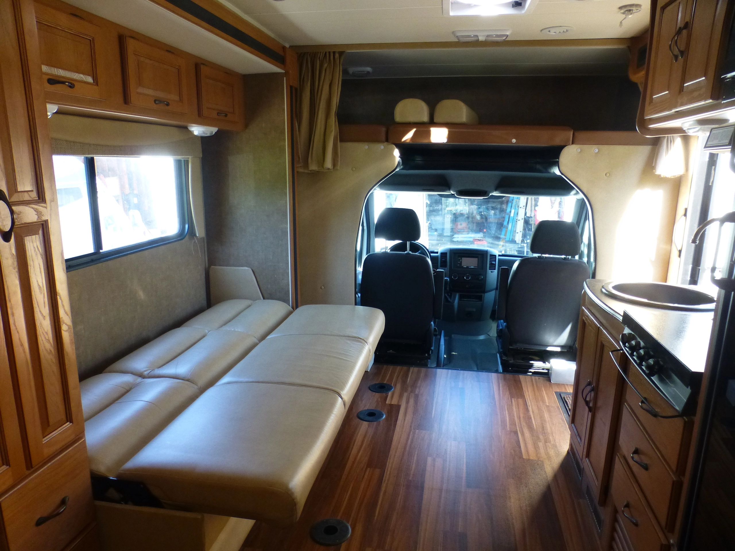 sofa converted to full size bed. Coachmen Prism 2150LE 2013