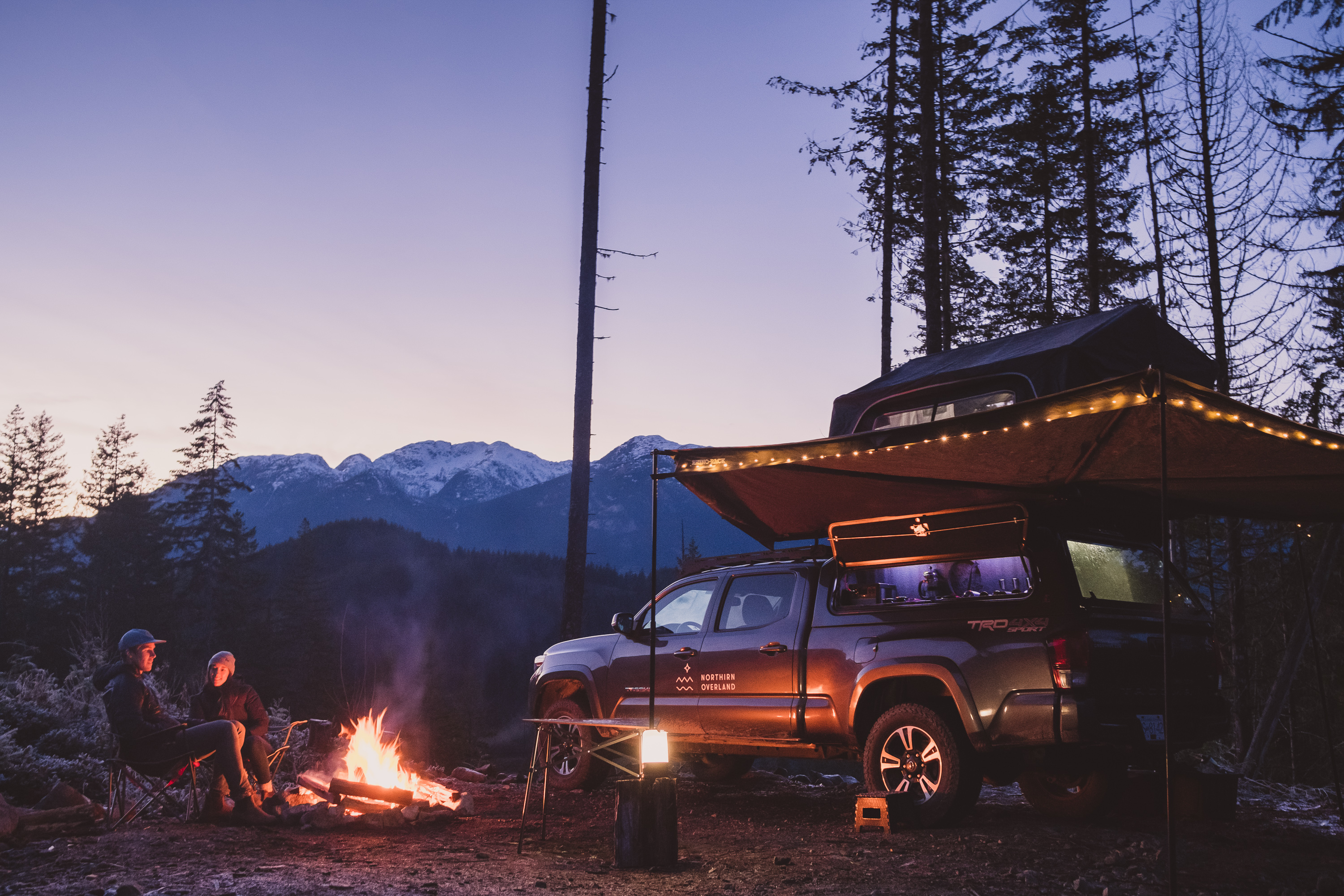 The Best Camp Vibes ($17 LED String Lights) - 2020 Tacoma RTT Camping 🇨🇦  