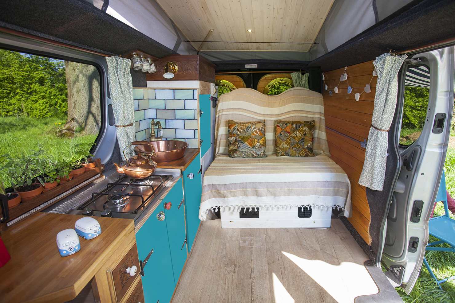 EXSylvester campervan for hire, Burton Joyce Quirky Campers