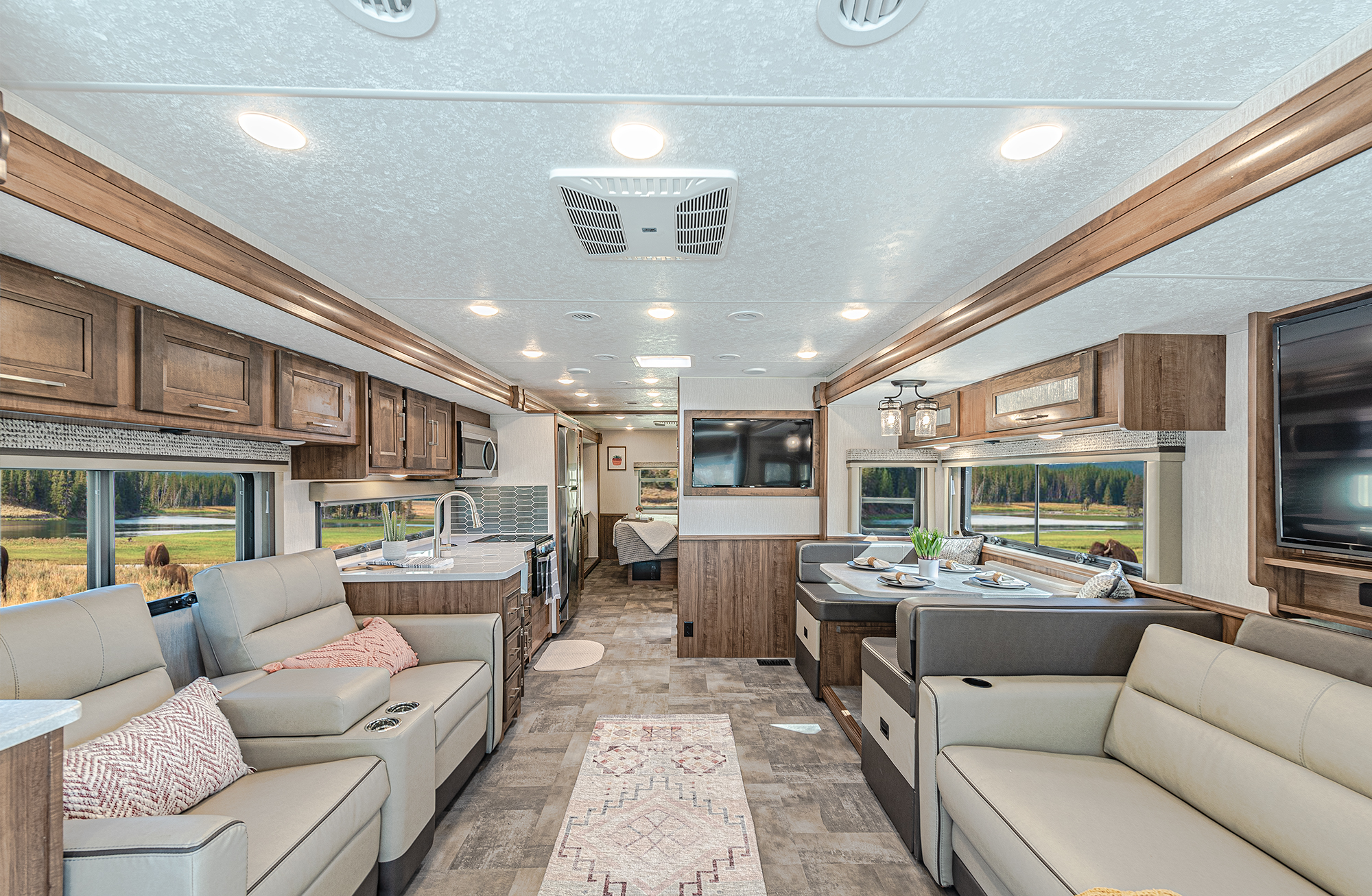 Luxury 2021 Coachmen Mirada Can Sleep up to 7 adults or 8 with kids.