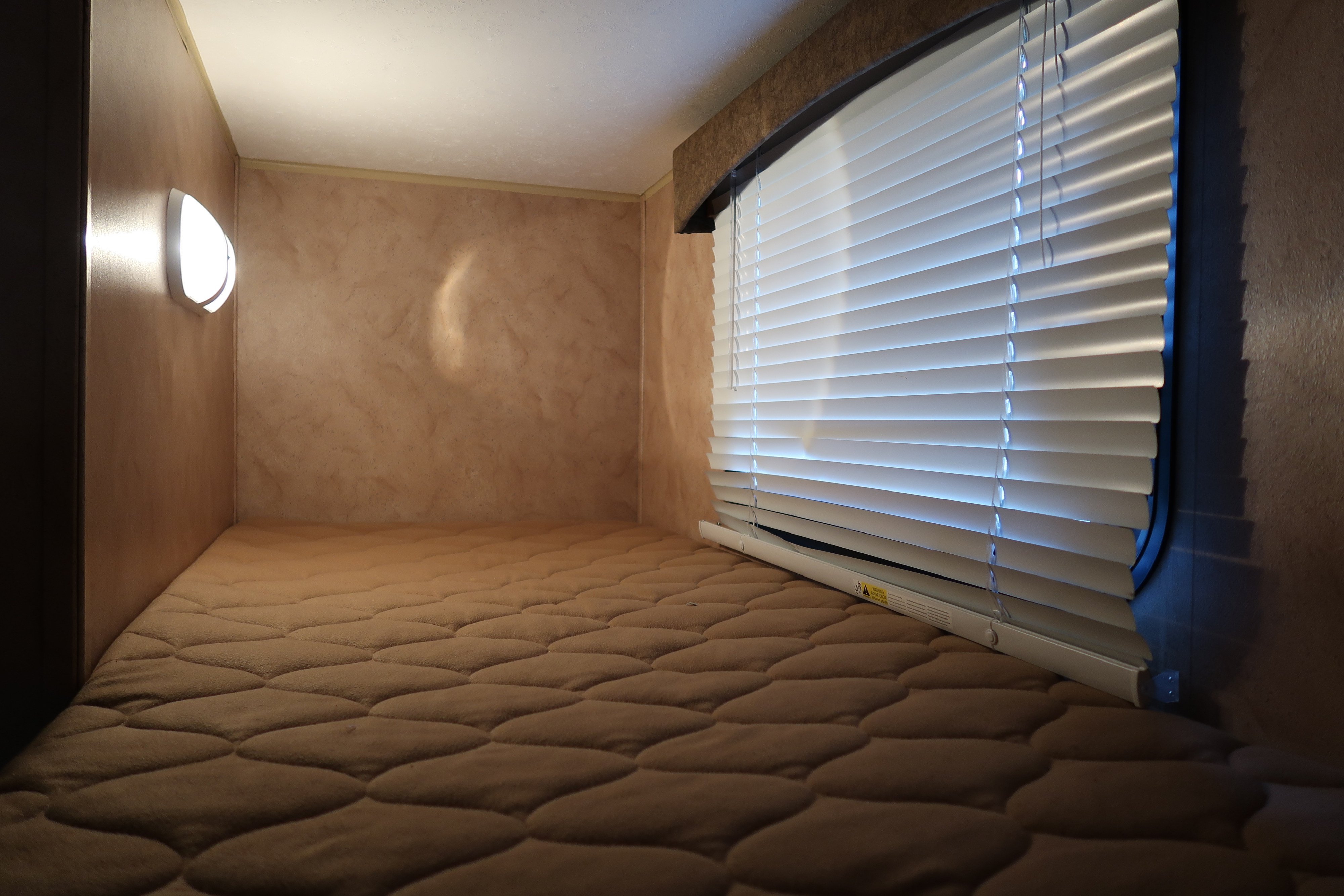 Upper Bunkbed With Night Light and Window. Coachmen Viking 2014