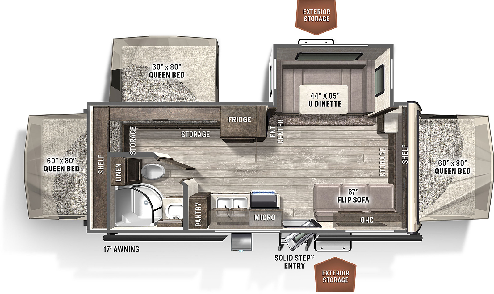 Travel trailer RV Rental 
