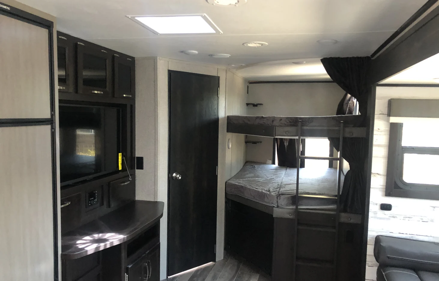 There are two double bunk beds that include their own power outlets and lights with gel top mattresses for extra comfort!. Jayco Jay Feather 2021