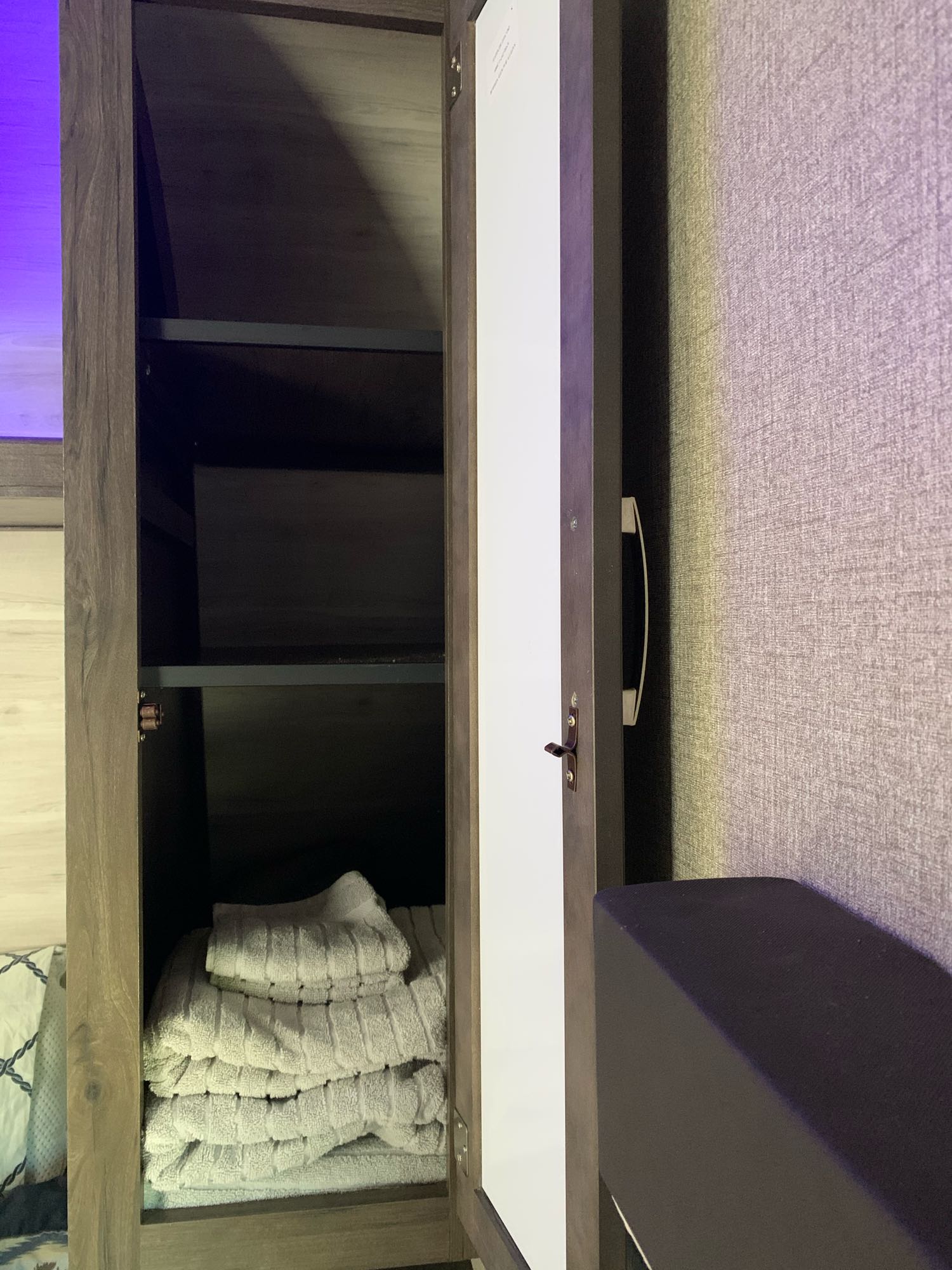 Bedroom storage space. Jayco Jay Flight 2021