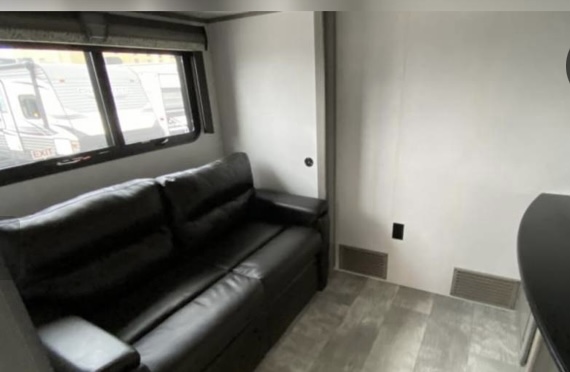 Under Bunk House private room Twin Bed Couch. Keystone Montana 2020