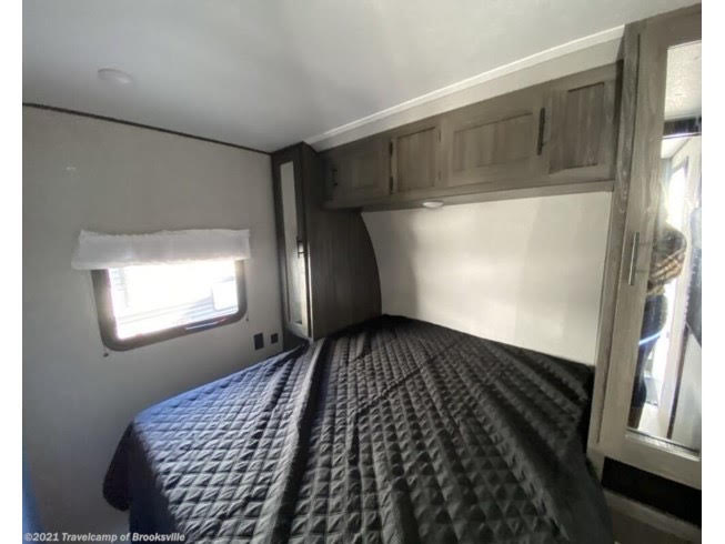 Storage under the bed. Shasta 25RB 2021