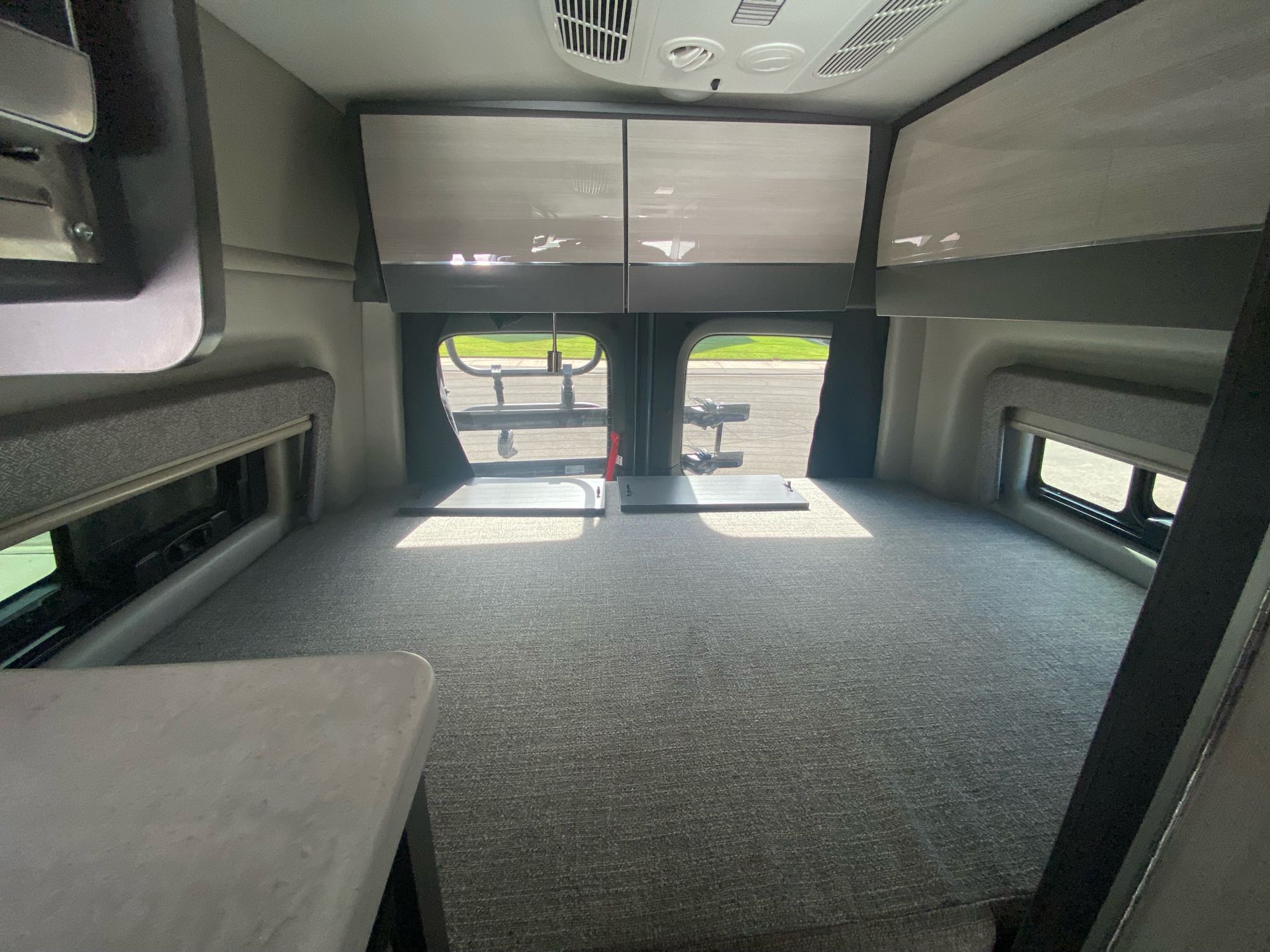 Bedroom has windows that open on both sides to help keep you cool on those hot summer nights. Or just turn on the A/C. With plenty of overhead storage. Thor Motor Coach Other 2022